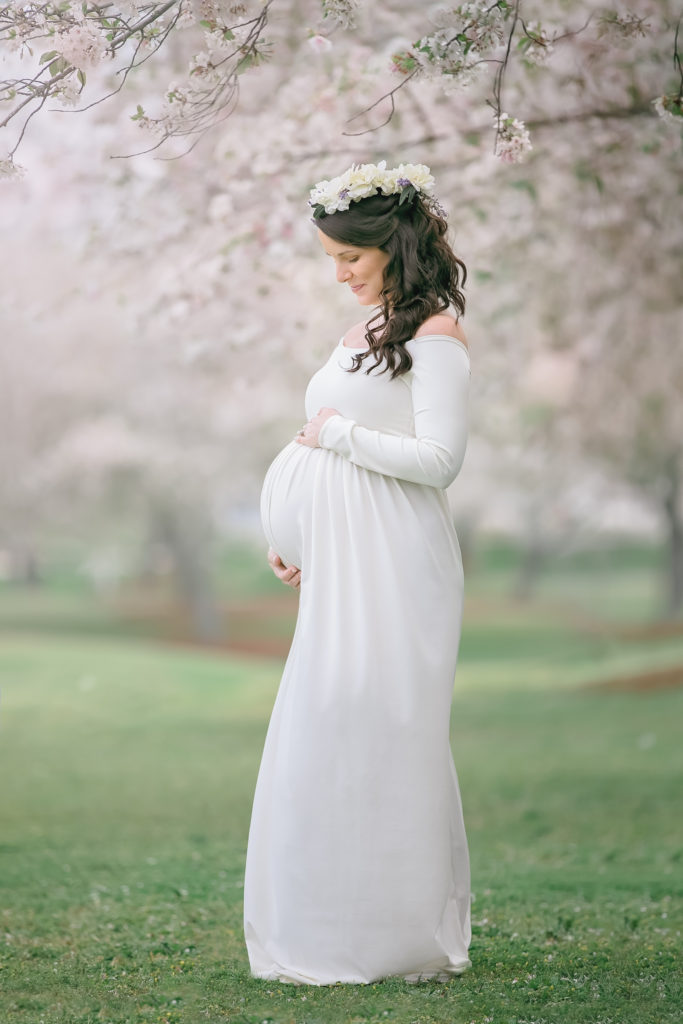 Cherry Blossom Maternity  Session West Texas Newborn 