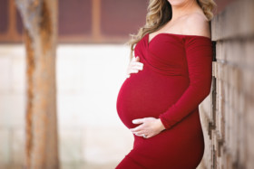 Sew Trendy Accessories Gown, West Texas Maternity Photographer